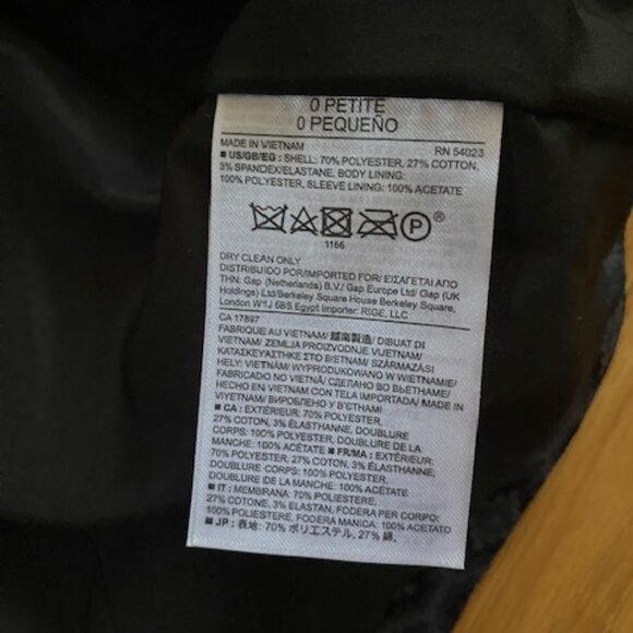 Banana Republic blazer 0 Petite - Picture 6 of 9